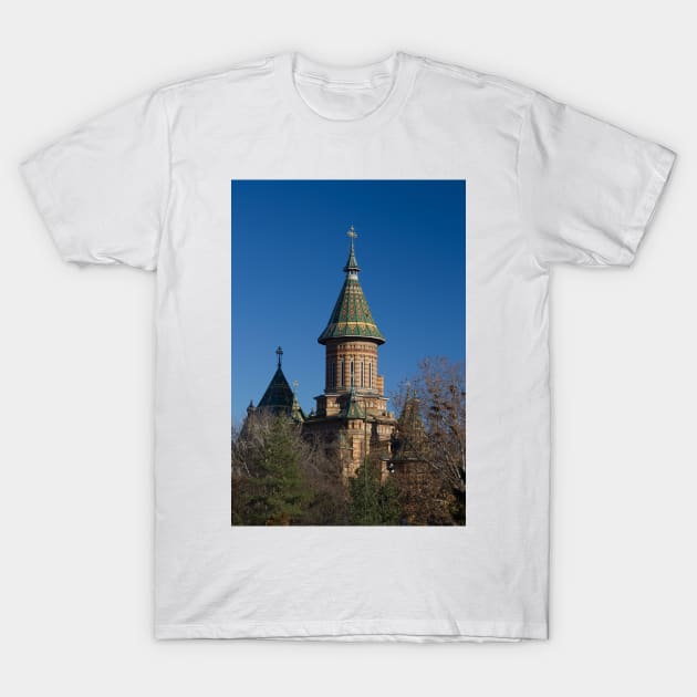 Mitropolitan Cathedral, Timisoara, Romania T-Shirt by Parafull